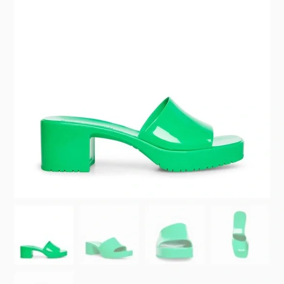 Steve Madden Harlin Green Mules - Picture 2 of 8